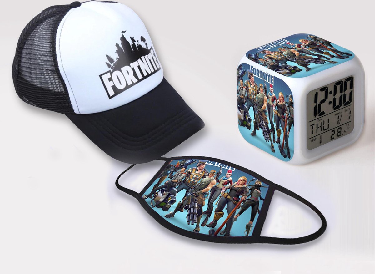 Fortnite game pet en wekker - baseball cap snapback kleding / passend bij t-shirt - Fortnite