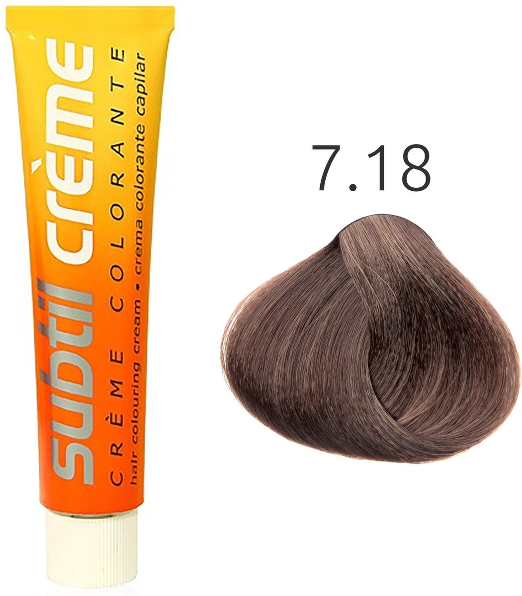 Subtil - Color - Crème Colorante - 7.18 - 60 ml