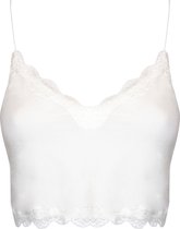 MAGIC Bodyfashion Cozy Crop Top Snow White Vrouwen - Maat XL