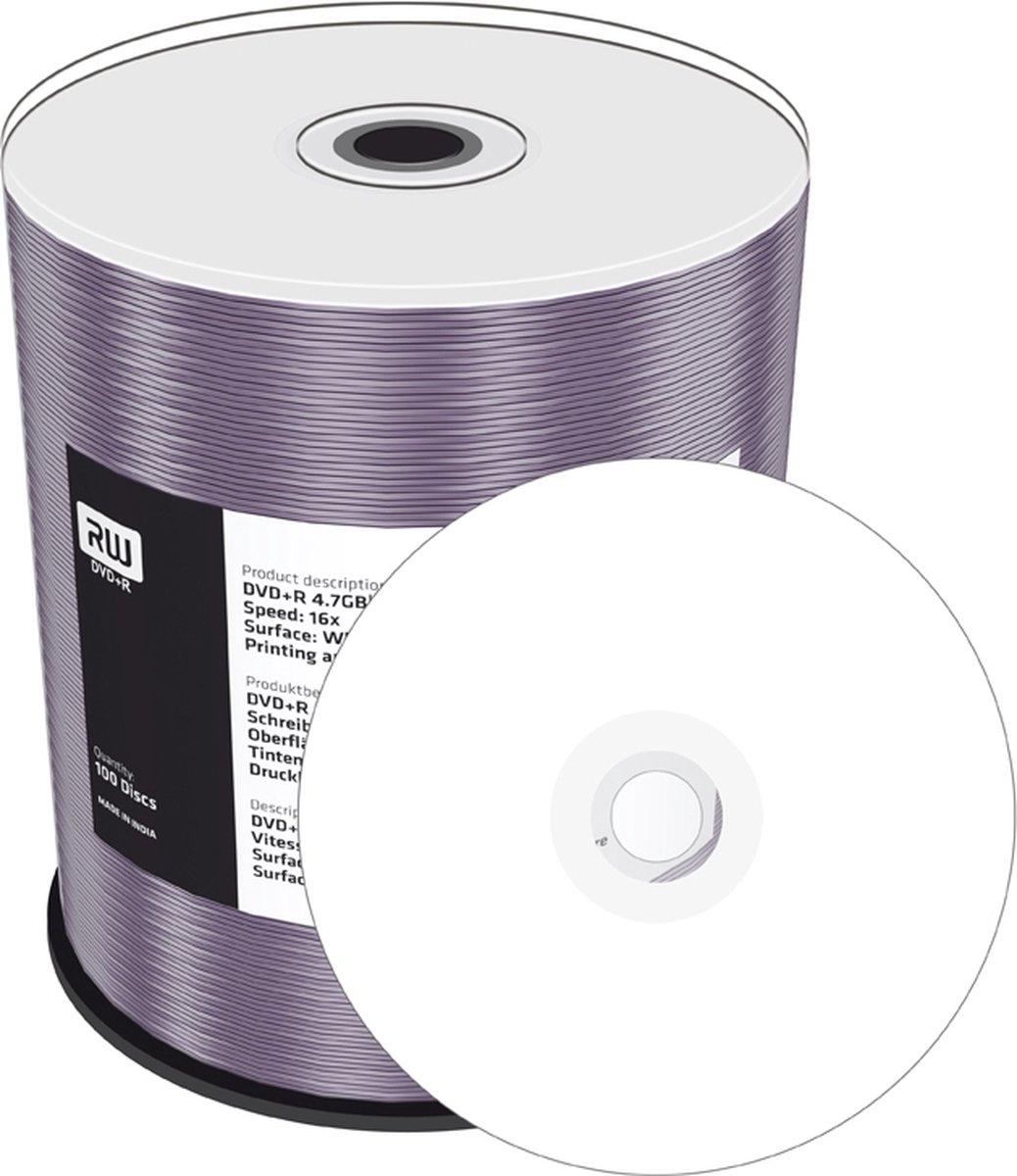 MediaRange MR414 lege dvd 4,7 GB DVD+R 100 stuk(s)