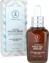LimberLux Retinol Serum Face Oil met Arganolie, Jojoba olie en Squalane - inclusief samples - Anti aging gezichtsolie met Argan olie - Anti rimpel gezichtsserum