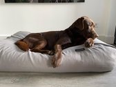 Dog's Companion - Hondenkussen / Hondenbed Stone grey linnen look - XL - 140x95cm