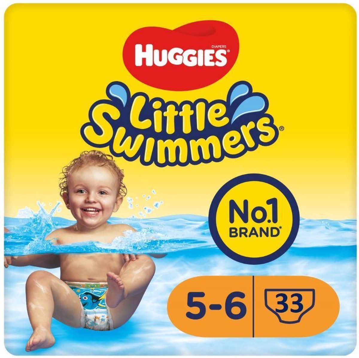 Huggies Little Swimmers - zwemluiers - maat 5/6 - (12 tot 18 kg) - voordeelverpakking - 33 stuks - Huggies
