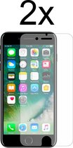 iPhone 8 plus screenprotector - iphone 8 plus screen protector - iphone 8 plus screenprotector glas - 2 stuks