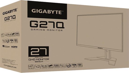 Ecran incurvé 27 Gigabyte G27QC Quad HD 165Hz (Noir) à prix bas