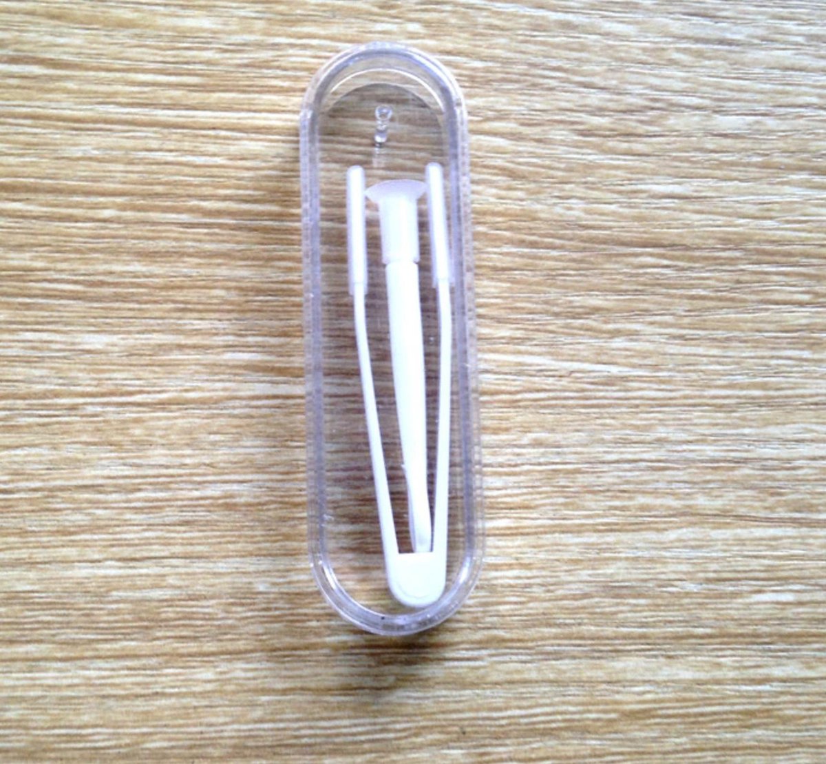 Goedkoopste Cabantis Lenzen Zuignap & Lenzen Pincet|Contactlenzen Zuignap voor Harde Lenzen|Lens Ploffertje|Siliconen|2 stuks in Handige Bewaarcase|Wit