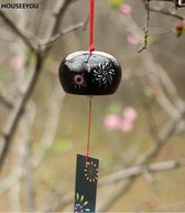 Japanse Keramische Zwart Windgong 1 stuk - Windgongen - Tuindecoratie