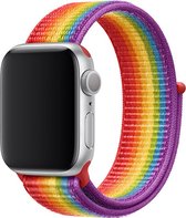 Wabando Nylon Band Exhibit Pride compatibel met Apple Watch 41/40/38 mm