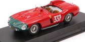 De 1:43 Diecast Modelcar van de Ferrari 857S #337 Winnaar van de Giro Di Sicilia in 1956. De coureurs waren P. Collins en Klementasky. De fabrikant van het schaalmodel is Art-Model. Dit model is alleen online verkrijgbaar
