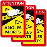 Brute Strength - Value set 3 stickers Dead Spot France Truck - Camion - Attention Angles Morts - Qualité Durable - Taille 17 x 25 cm