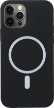 Nano Siliconen Magsafe Hoesje iPhone 12 / iPhone 12 Pro - Zwart