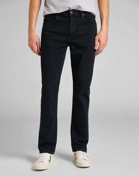Lee Brooklyn Straight Blue Black Heren Jeans - Spijkerbroek voor Mannen  -... | bol.com