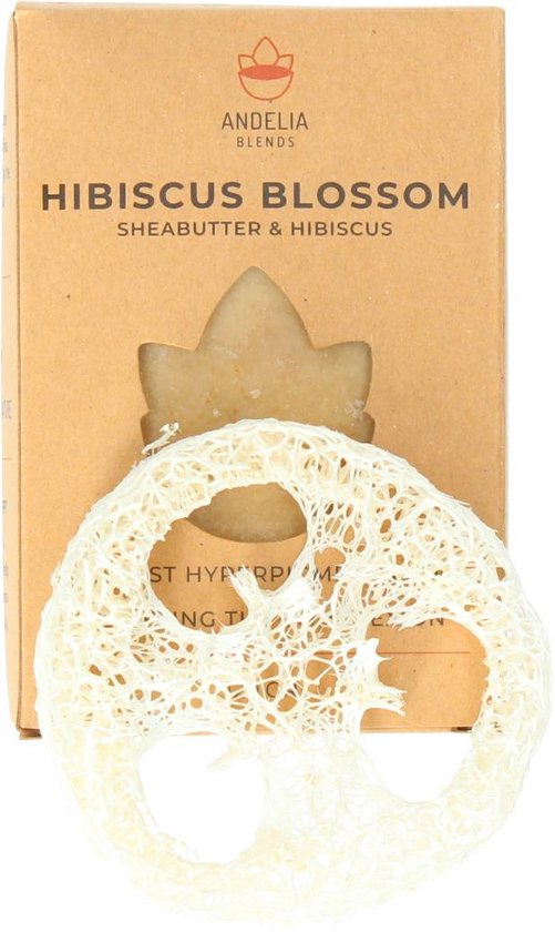 Andelia | Hibiscus Blossom Soap  | Fleur d'Hibiscus - Boost - Enforcer | Egaliseert de teint & Werkt tegen hyperpigmentatie - 120gr - Andelia