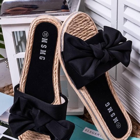 Zwarte LOOK SLIPPERS met | bol.com