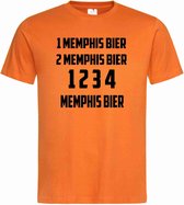 T-shirt oranje Holland 1234 MEMPHIS BIER | EK Voetbal 2020 2021 | Nederlands elftal shirt | Nederland supporter | Holland souvenir | Maat 3XL
