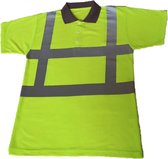 Polo RWS fluor geel korte mouw maat 2XL