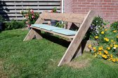 Steigerhouten Tuinbank met rugleuning