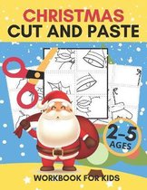 Christmas Cut and Paste Workbook for Kids Ages 2-5