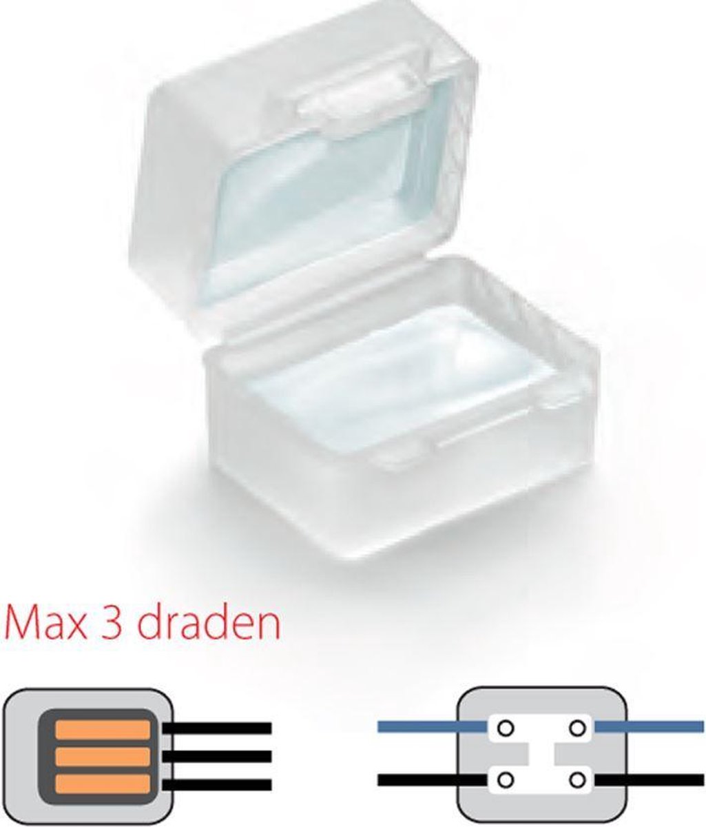 Raytech Gel Box Line Kelvin 45x45x30mm IP68 (max 3x6mm2) / Boîte