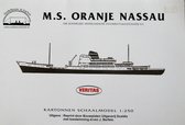 modelbouw, bouwplaat ms Oranje Nassau, schaal 1/250