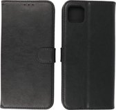 Samsung Galaxy A22 5G Hoesje - Book Case Telefoonhoesje - Kaarthouder Portemonnee Hoesje - Wallet Cases - Geschikt voor Samsung Galaxy A22 5G - Zwart