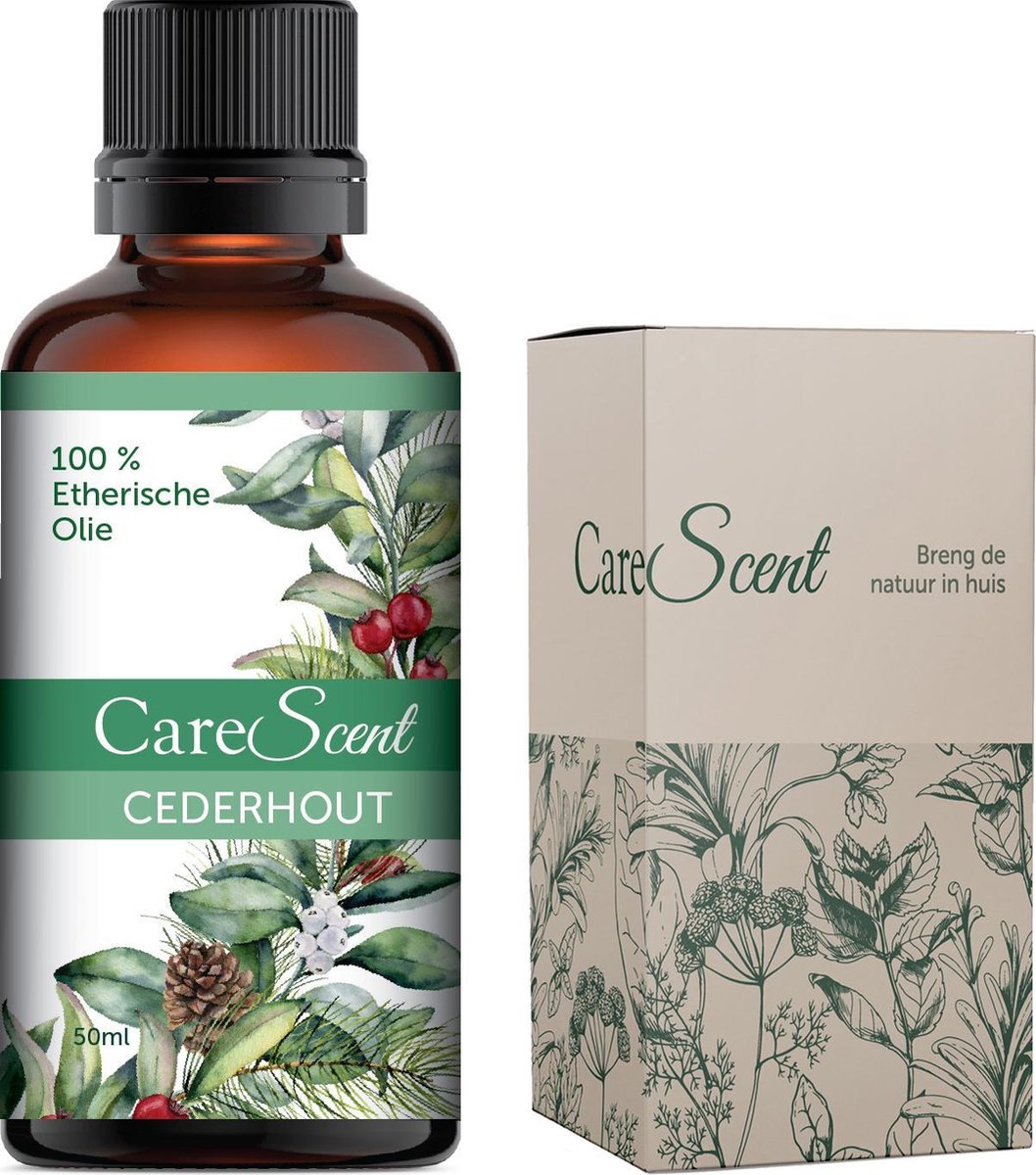 Goedkoopste CareScent Cederhout Olie - Etherisch - Aromatherapie - Essentiële Olie - Geur Aroma Diffuser - 50 ml