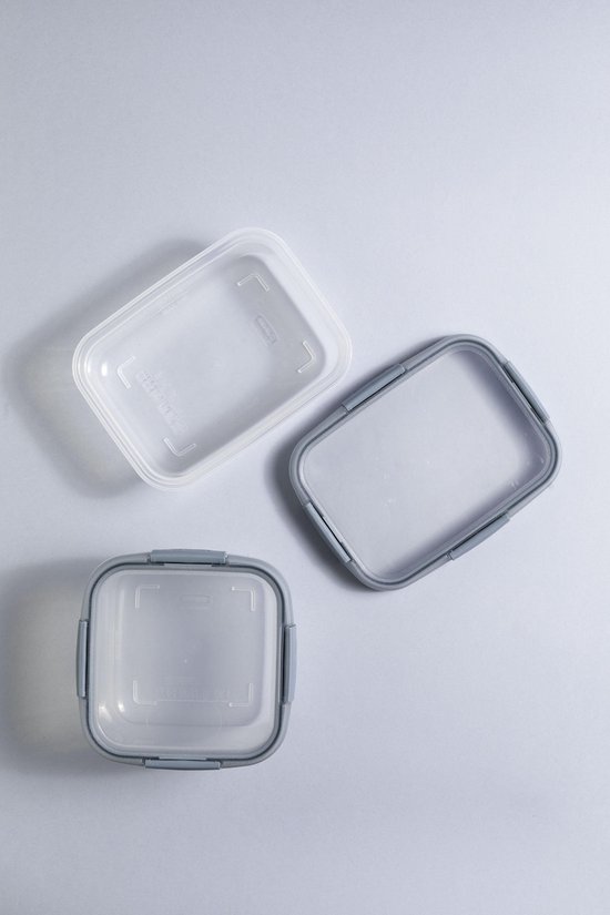 Curver Smart Fresh Eco Fresh conteneur avec couvercle - Rectangulaire - 1,2L - Transparent/Gris Fumé