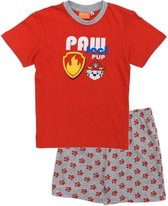 Paw Patrol pyjama - rood - maat 110 - korte broek en t-shirt - shortama