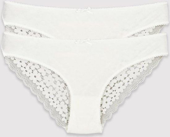 Viuma Slip - Kant en Katoen - Sexy Brief Ondergoed – Dagelijks Comfort V263122
