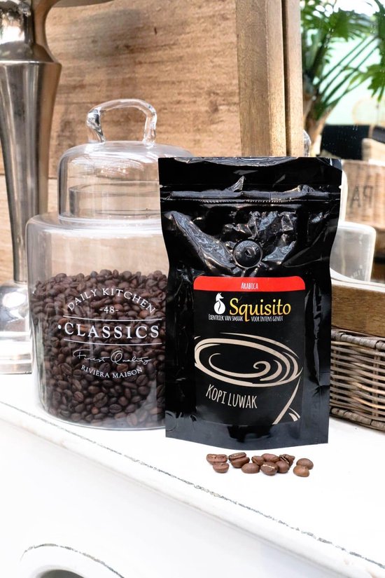 Het juweel van Sumatra Kopi Luwak van Squisito ® | Koffiebonen 100 gram | Exclusief uit Indonesië
