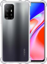 OPPO A94 5G Hoesje Transparant Shockproof Case - OPPO A94 5G Case Hoesje - OPPO A94 5G Hoes Cover - Transparant