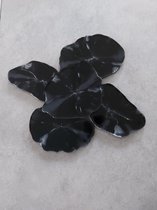ByNonams Epoxy ResinArt onderzetters Geode marmer zwart wit 5 stuks