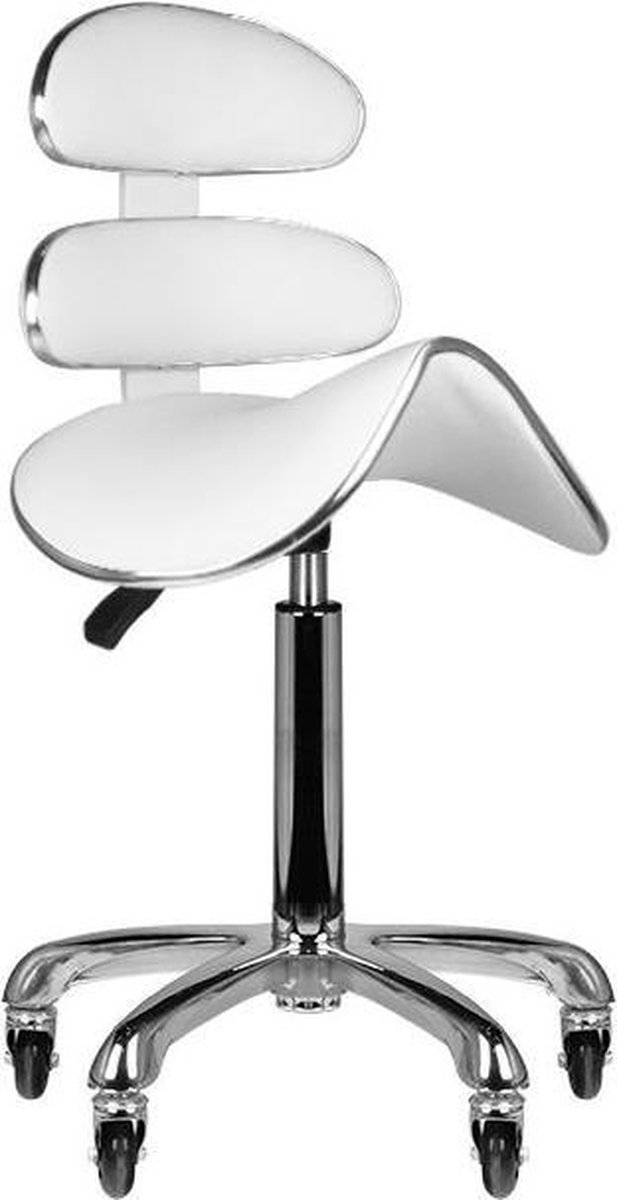 DermaSyis Cosmetische zadelkruk Roll-Speed Hoog - AM-880 - WIT
