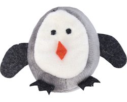 Crazy Cat Owl vol met Madnip – Kattenspeelgoed – Dieren speelgoed met kattenkruid – Speelmuis met Madnip – Knuffel kat stimuleert jachtinstinct – 7 cm – Zwart en Wit