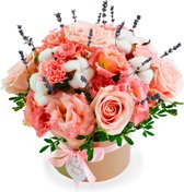 Peachy Box - Boeket van verse bloemen - Olivia