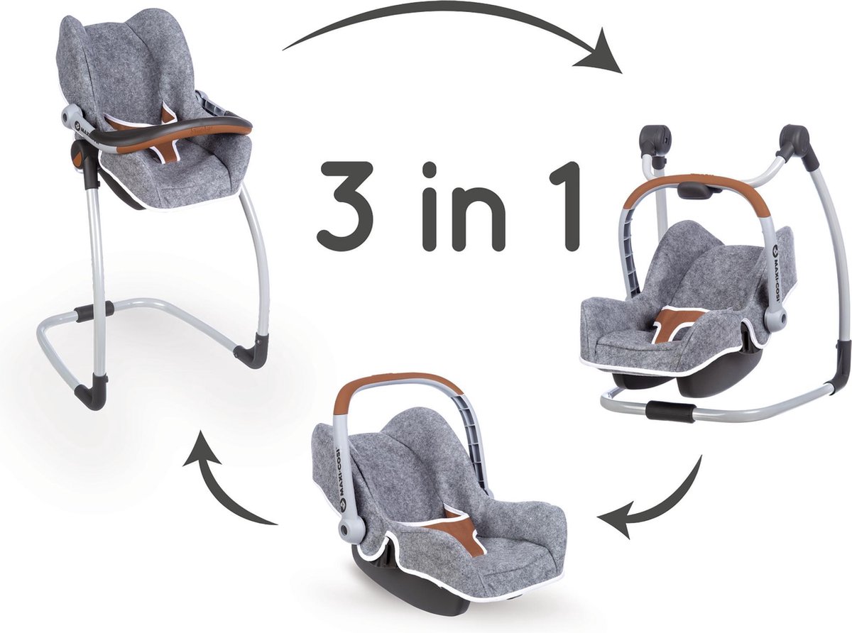 Smoby Maxi Cosi Quinny - chaise haute de salle à manger - trois en