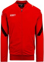 Robey Robey Counter Sportjas - Maat S  - Mannen - rood - zwart