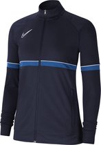 Nike Dry Academy 21 Sportjas - Maat XL  - Vrouwen - donkerblauw - bauw - wit