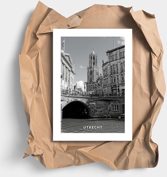 Poster Domtoren Utrecht A4 21 x 30 cm (Exclusief Lijst) De Dom van