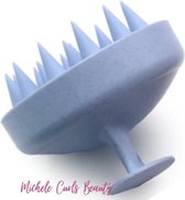 Michele Curls Beauty - Shampoo borstel - Hoofdmassage borstel - Blauw
