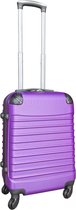 Travelerz handbagage koffer met wielen 39 liter - lichtgewicht - cijferslot - paars