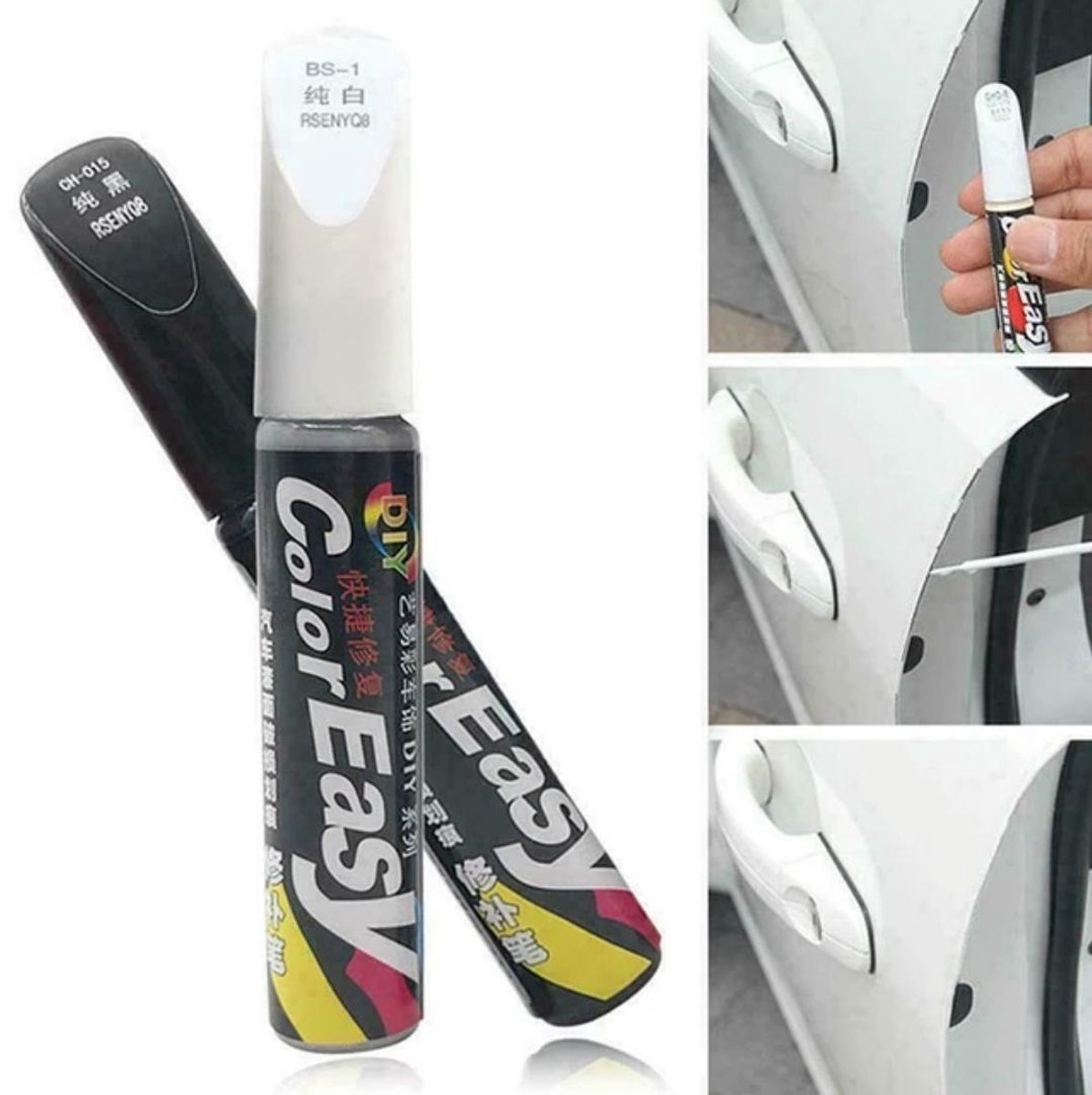 Stylo de réparation de Peinture de voiture - Zwart, Suppresseur de rayures