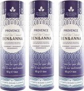 Ben & Anna Natural Stick Deodorant - Provence - 3 pak