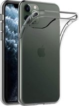Luxe Siliconen Hoesje Geschikt Voor Apple iPhone 11 Pro (5.8 Inch) - TPU Backcover Back Bescherm Hoes Cover Case - Telefoonhoesje Met Achterkant & Zijkant Protection - Transparante