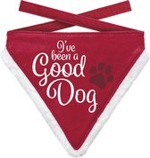 Kerst bandana voor grote honden Good Dog maat L - Kerst accessoires voor huisdieren - Halsbanden bandana