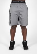 Gorilla Wear Mercury Mesh Shorts - Sportbroek heren - Grijs/Zwart - 2XL/3XL