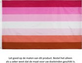 Lesbienne Vlag 150x90CM - LGBT - Pride - Regenboog Vlag - Lesbian Flag - Polyester