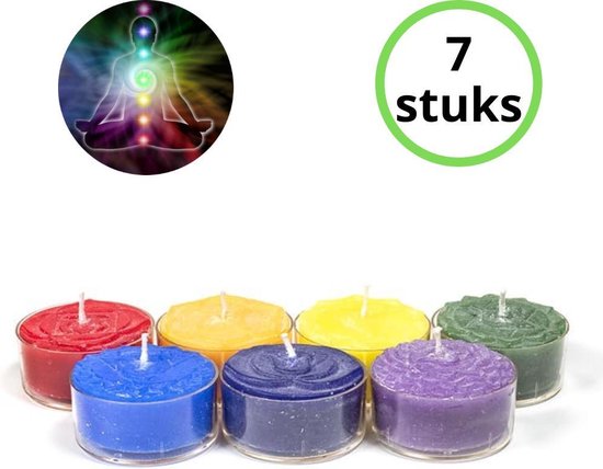sticker gelijkheid kleurstof DirectSupply Chakra geurkaarsjes - Geurkaars - Chakra kaarsen | bol.com