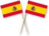 Cocktail prikkers Spanje 50 stuks | EK/WK | Voetbal