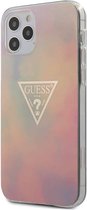 Guess Gold Triangle Back Case - Geschikt voor Apple iPhone 12/12 Pro (6.1") - Multicolor